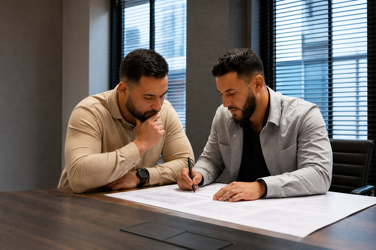 Claimhof-experts in gesprek over een dossier